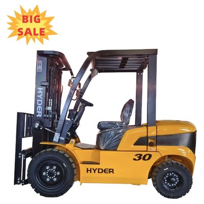 Outdoor or Rough Road Solid Tire Diesel Forklift Truck with AC Motor and Load Center 500mm