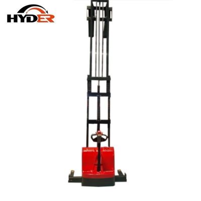 DC Motor Forklift Htb15e 1500kg 3m Electric Walkie Stacker Fork Lift Machine in Warehouse
