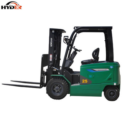 DC Motor 2.5ton 2500kg Counterbalance Electric Forklift with Side Shift and Solid Tyres