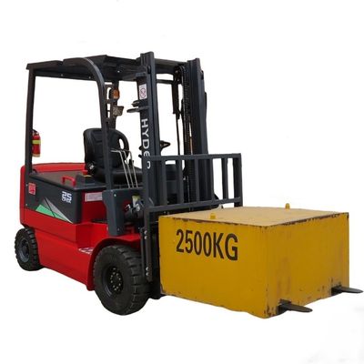 4 Wheel 2.5t Electric Forklift Truck with Counterbalance and Optional Load Capacity