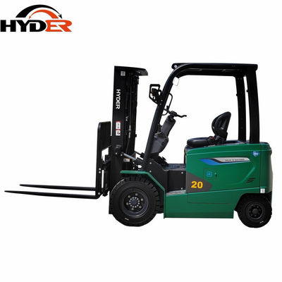High Load Capacity 2.0t Electric Pneumatic Solid Forklift for Indoor Material Handling