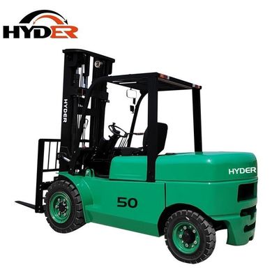 Durable 5000kgs Electric Forklift with Load Center 500mm and Mosfet/Pmsm Power Source