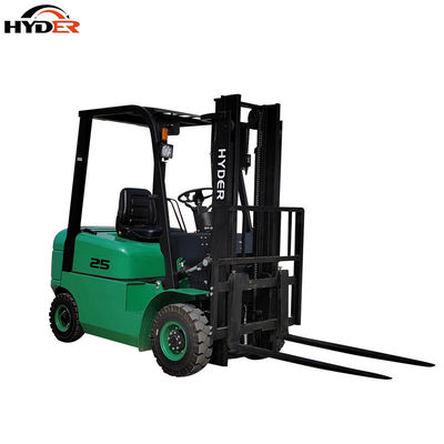 Hyder Full Electric Battery Operated Forklift Truck 2.5ton with Lift Motor and Mast
