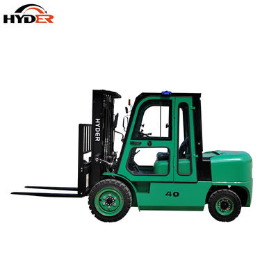 Electric 4 Ton Load Capacity Fork Lifter with Battery and Hydraulic Pallet Forklift