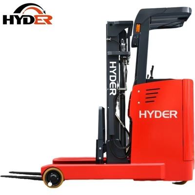 2000kgs Stand on Reach Trucks Electric Pallet Forklift with 1.5t Load Capacity DC Motor