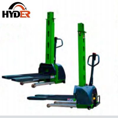 1t Hyder Warehouse Self Loading Forklift 1000kg Self Lifting Stacker for Green Battery
