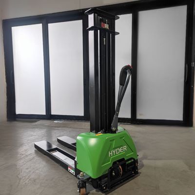 700K Lift height 800/1000/1300/1600mm Self Loading Electric Stacker Portable Forklift