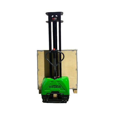 500kg Electric Self Loading Pallet Stacker Yellow AC/DC Motor 1300mm Lifting Height