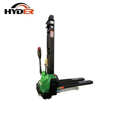 1300kg/1500kg Self Loading Full Electric Pallet Truck Lift Stacker 1600mm for Products