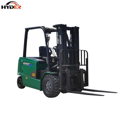 Long Battery Life Electric 3ton 3000kg Four Wheel Forklift Truck with LiFePO4 Battery