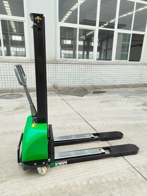 800mm Lift Height Semi Electric Self Lifting Stacker for Heavy Duty Applications