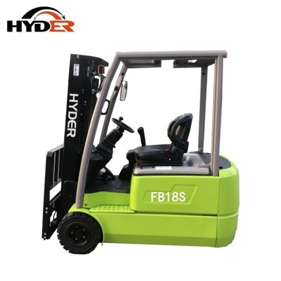 1800kg Three Wheel Electric Pallet Fork Lift Truck with Driver / Seat Operating Type