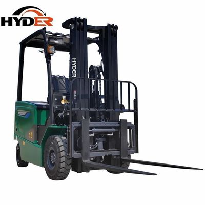 1500kgs 1.5tons Electric Forklift Cargo Storage Equipment with 2185*1120*2140mm Size