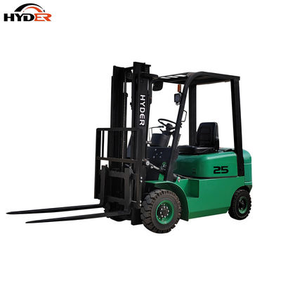 Hyder Full Electric Battery Operated Forklift Truck 2.5ton with Lift Motor and Mast