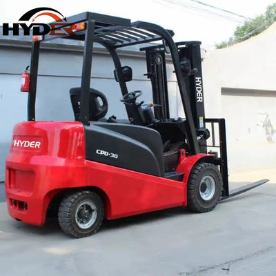 AC Motor Hyder Electric Forklift 3ton with Lithium Battery for Power 2600*1265*2150mm