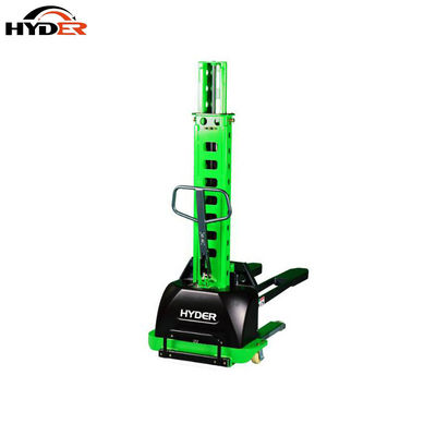 Portable Self Lift Ability Fork Stacker 1000kg Semi Electric Self Loading Pallet Stacker