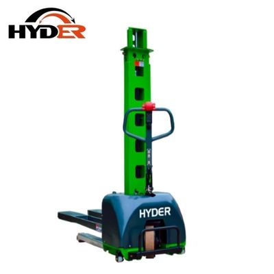 Hyder Manufacture Full Electric Self Lifting Stacker with Lithium Battery and DC Motor