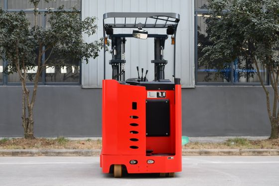 Standing-on Electric Reach Truck Lift height 5000mm Narrow Aisle Capability 2450kgs