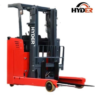 Lift Height 3000-5000mm 2.5t Electric Reach Truck Forklift with Narrow Turning Radius