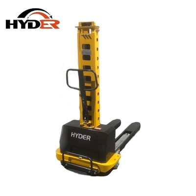 1250mm Fork Length Hyder 1000kg Semi Electric Self-Loading Stacker Portable Forklift