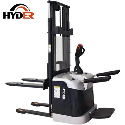 Lifting Height 3000-5500 Electric Forklift Stacker with Battery and Stand-on Platform